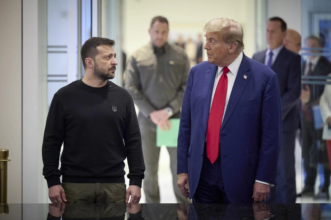 Il presidente Usa Donald Trump e il presidente ucraino Volodymyr Zelensky