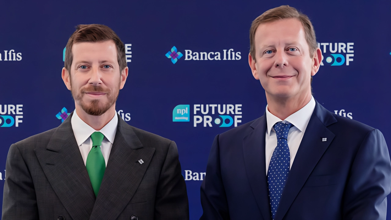 Il presidente di Banca Ifis Ernesto Fürstenberg Fassio (a sinistra) e l’ad Frederik Geertman