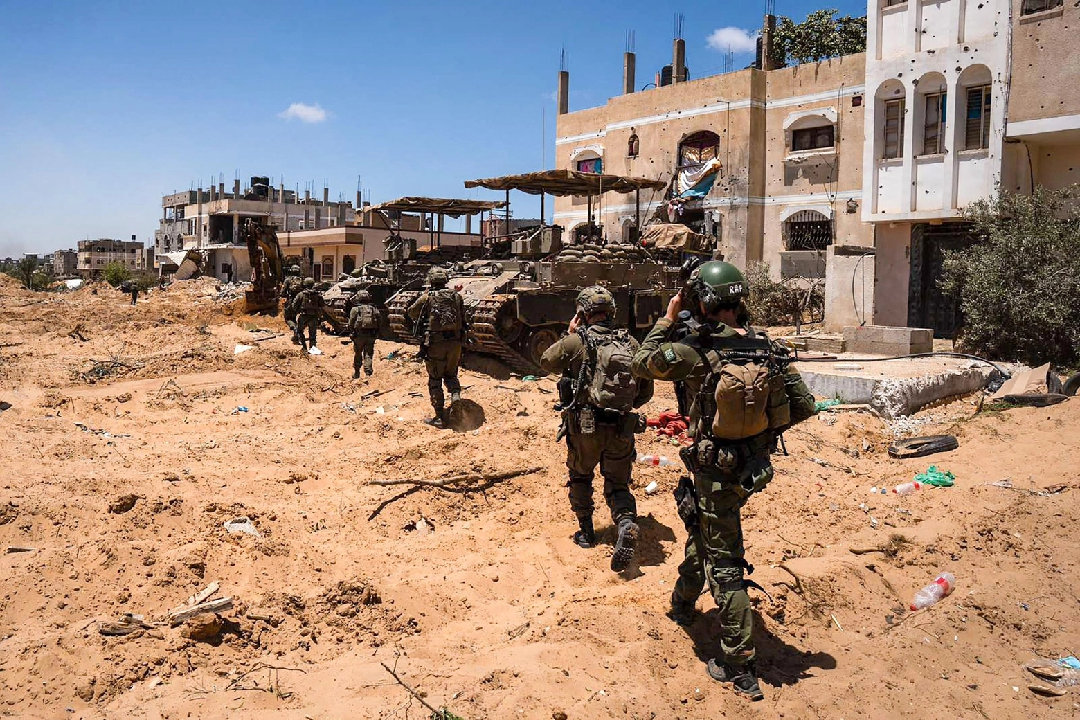 Militari israeliani in azione nella Striscia di Gaza