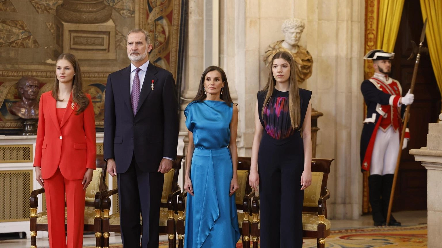 Al Palazzo Reale cerimonia per i 10 anni di regno di Felipe VI