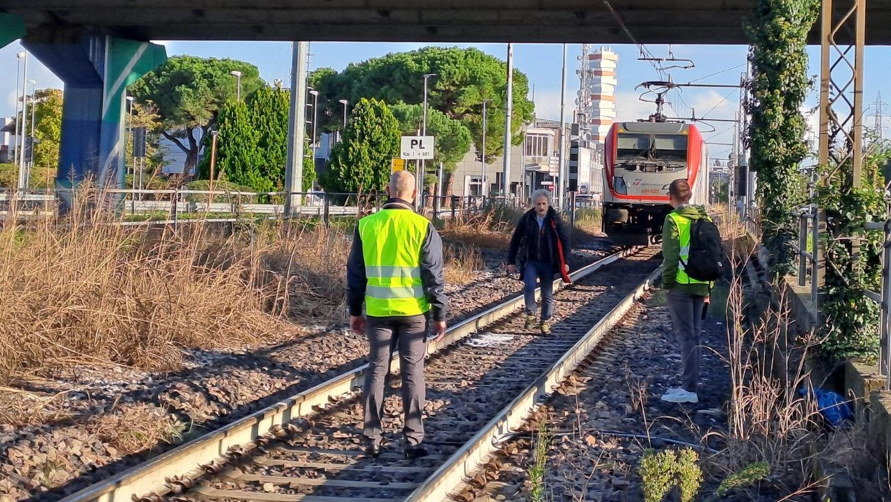 Il luogo in cui una ragazzina di 12 anni è stata investita dalla motrice di un treno merci