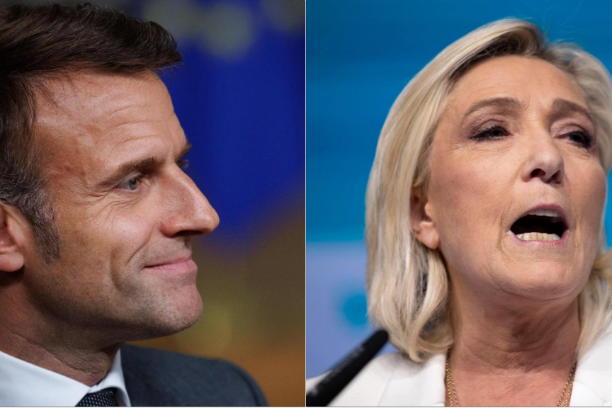 Emmanuel Macron e Marine Le Pen