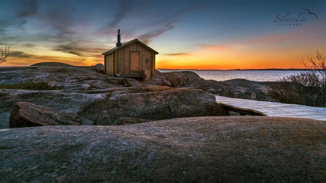 La 'capanna dell'eremita' sull'isola di Sviskär