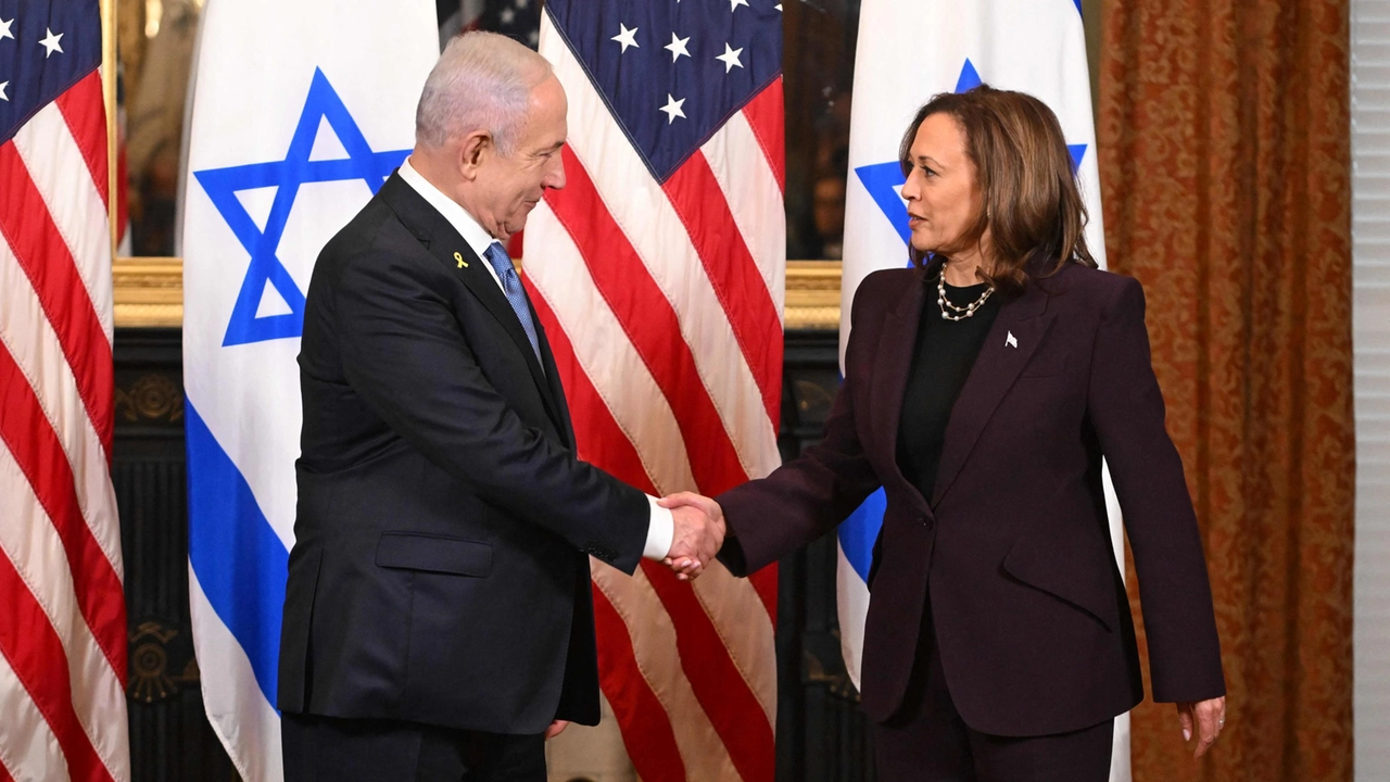 US-ISRAEL-DIPLOMACY-POLITICS-HARRIS-NETANYAHU