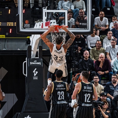 Basket Eurolega: la rimonta Virtus si ferma sul più bello. L'ASVEL vince 87-85