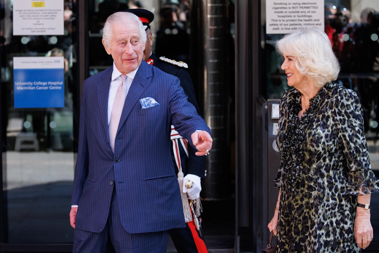 Re Carlo e Camilla a Londra (Ansa)