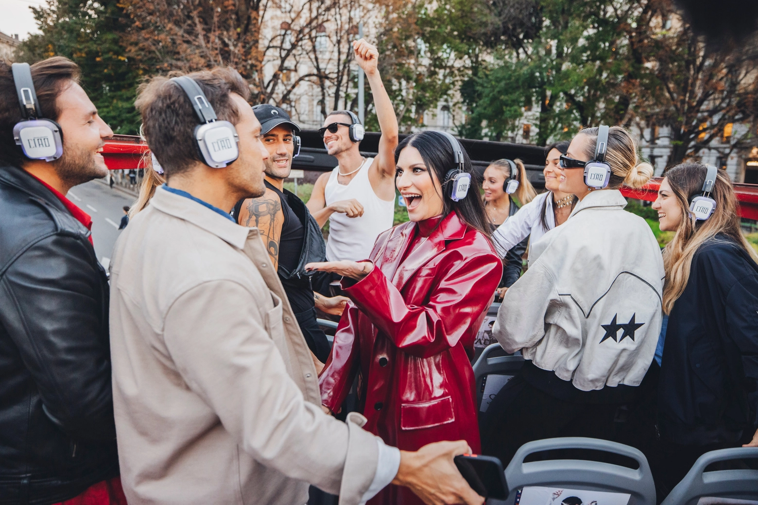 Laura Pausini durante la presentazione di 'Ciao' a Milano