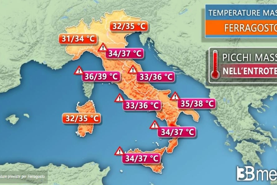 Caldo africano: come sarà il Ferragosto