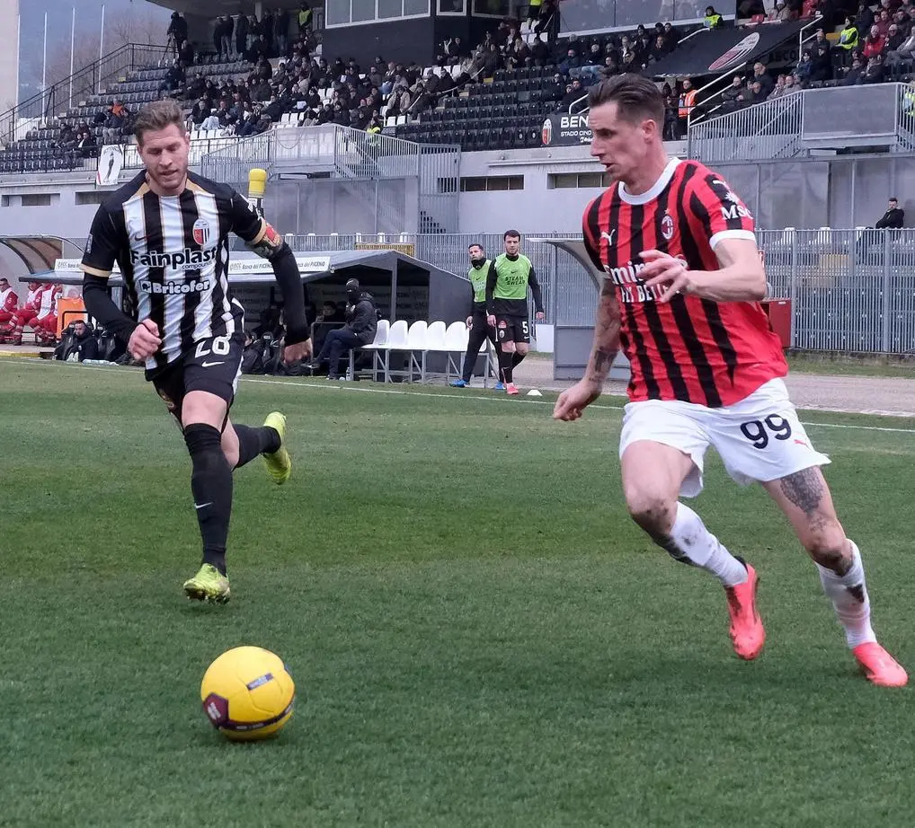 Il Milan Futuro non svolta. S’illude ad Ascoli, ma è 2-2