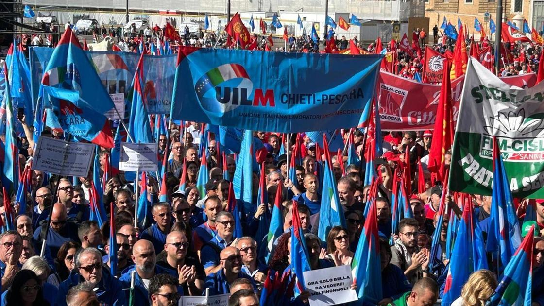 Sciopero della filiera automotive, al via la manifestazione