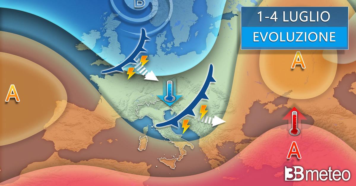 Maltempo Fine Del Caldo | Arriva La Perturbazione Atlantica Forti ...