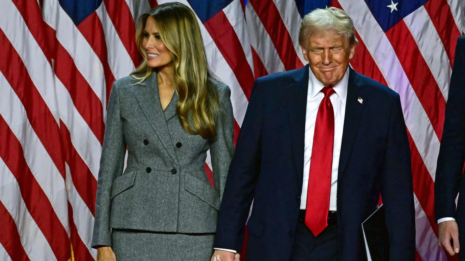 Lady Melania e Donald Trump  (Ansa)