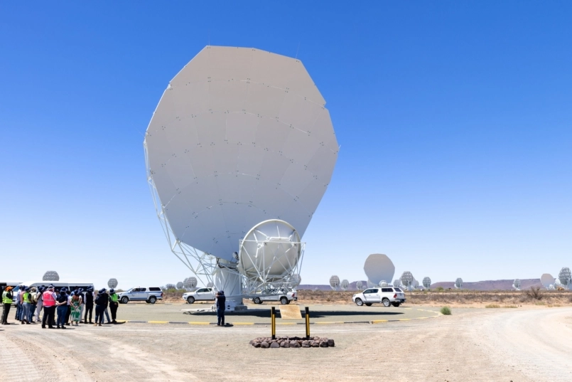 Un'immagine del telescopio MeerKAT che si è rivelato cruciale per questa scoperta