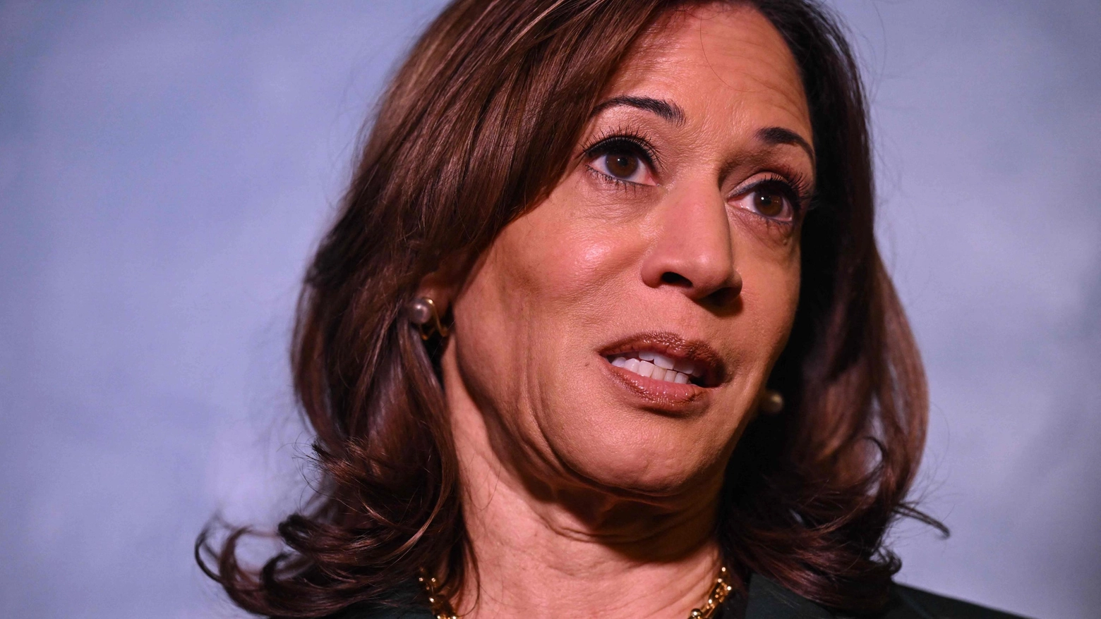 La vicepresidente e candidata democratica Kamala Harris (Afp)