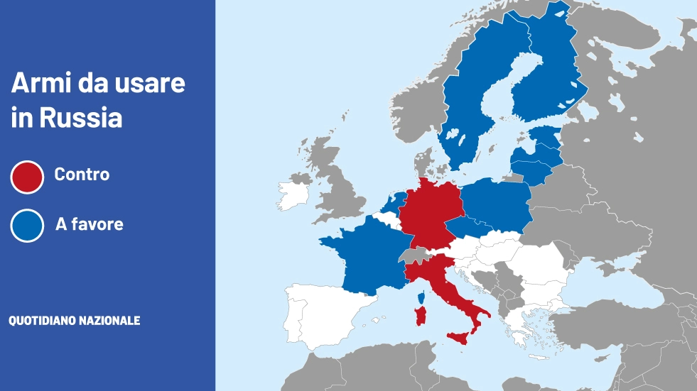 Armi da usare in Russia, la posizione dei Paesi Ue