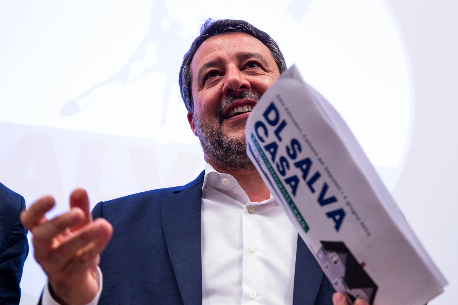 Il vicepremier Matteo Salvini ha voluto il decreto salva-casa (Ansa)