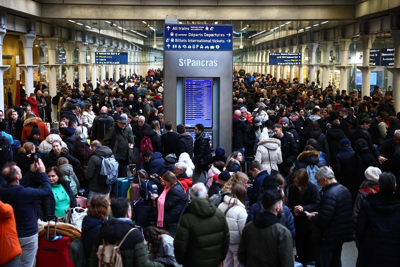 La stazione internazionale dell'alta velocità di St Pancras a Londra: qui dovrebbe fare rotta il nuovo treno in partenza da Milano