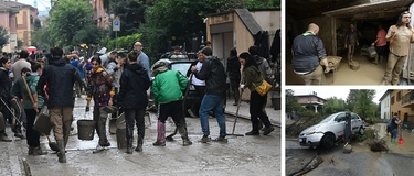 Alluvione in Emilia Romagna, tutti in strada a spalare il fango. Il sindaco: “Casse di laminazione per difendere Bologna”. La diretta