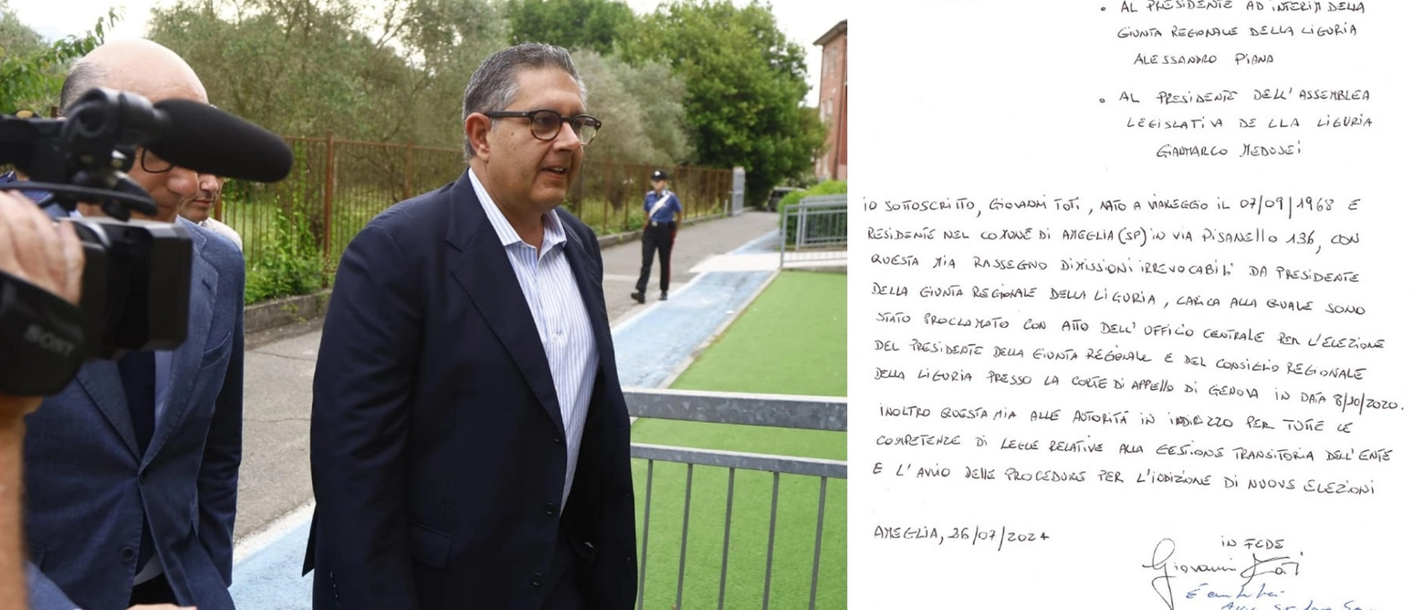 L’avvocato dell’ex governatore ligure ha consegnato la missiva all’assessore Giampredrone, che l’ha protocollata. Al voto entro la fine di ottobre