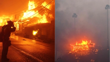 I video choc dell’incendio a Los Angeles. Uomo in villa filma la trappola infernale