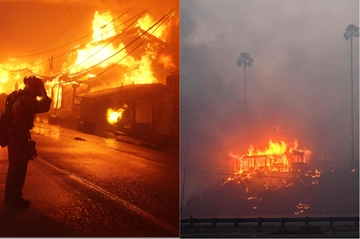 I video choc dell’incendio a Los Angeles. Uomo in villa filma la trappola infernale