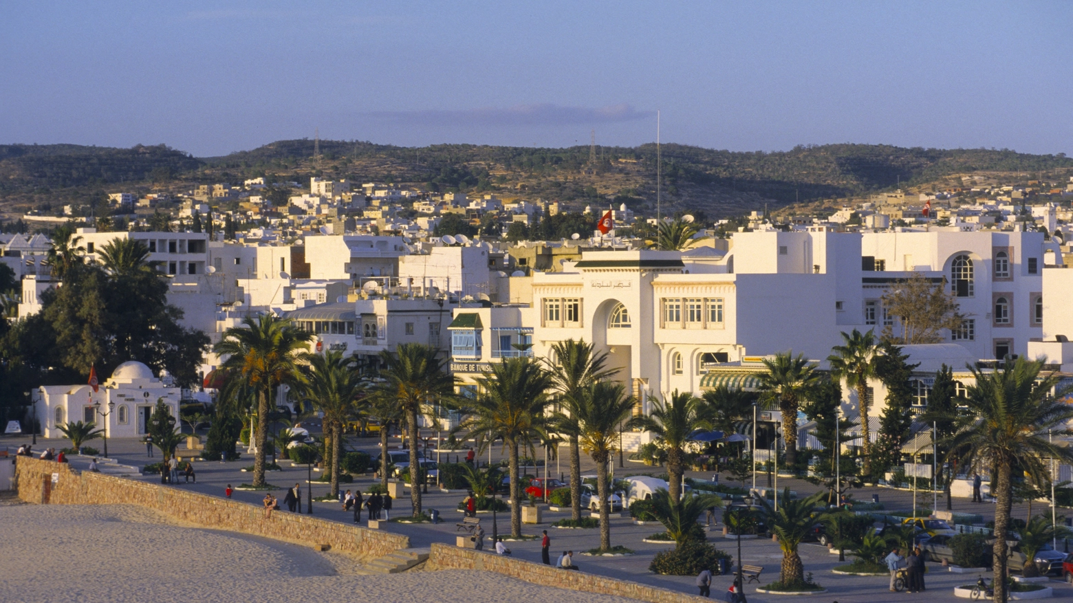 Tunisia, Hammamet, view of the city from the ramparts