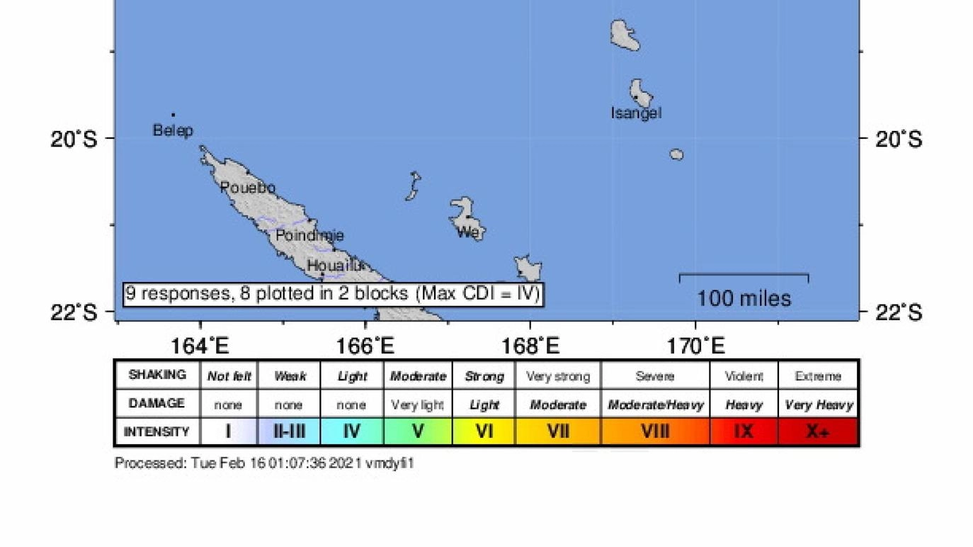 Terremoto di magnitudo 6.3 vicino all'arcipelago di Vanuatu