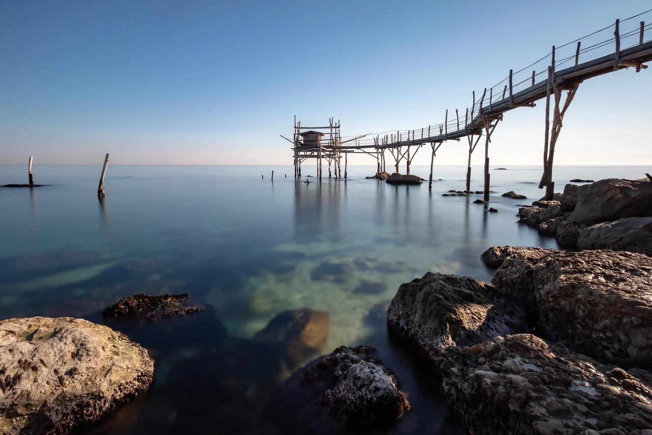 Il Trabocco Turchino, nei pressi dell'omonima spiaggia (Ph. Regione Abruzzo)