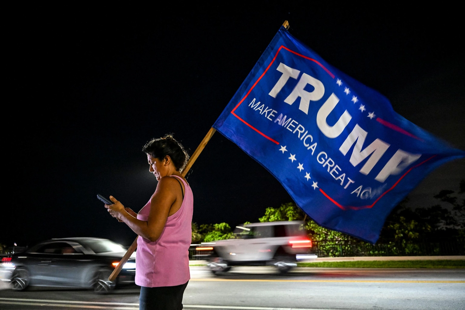 Una supporter di Trump