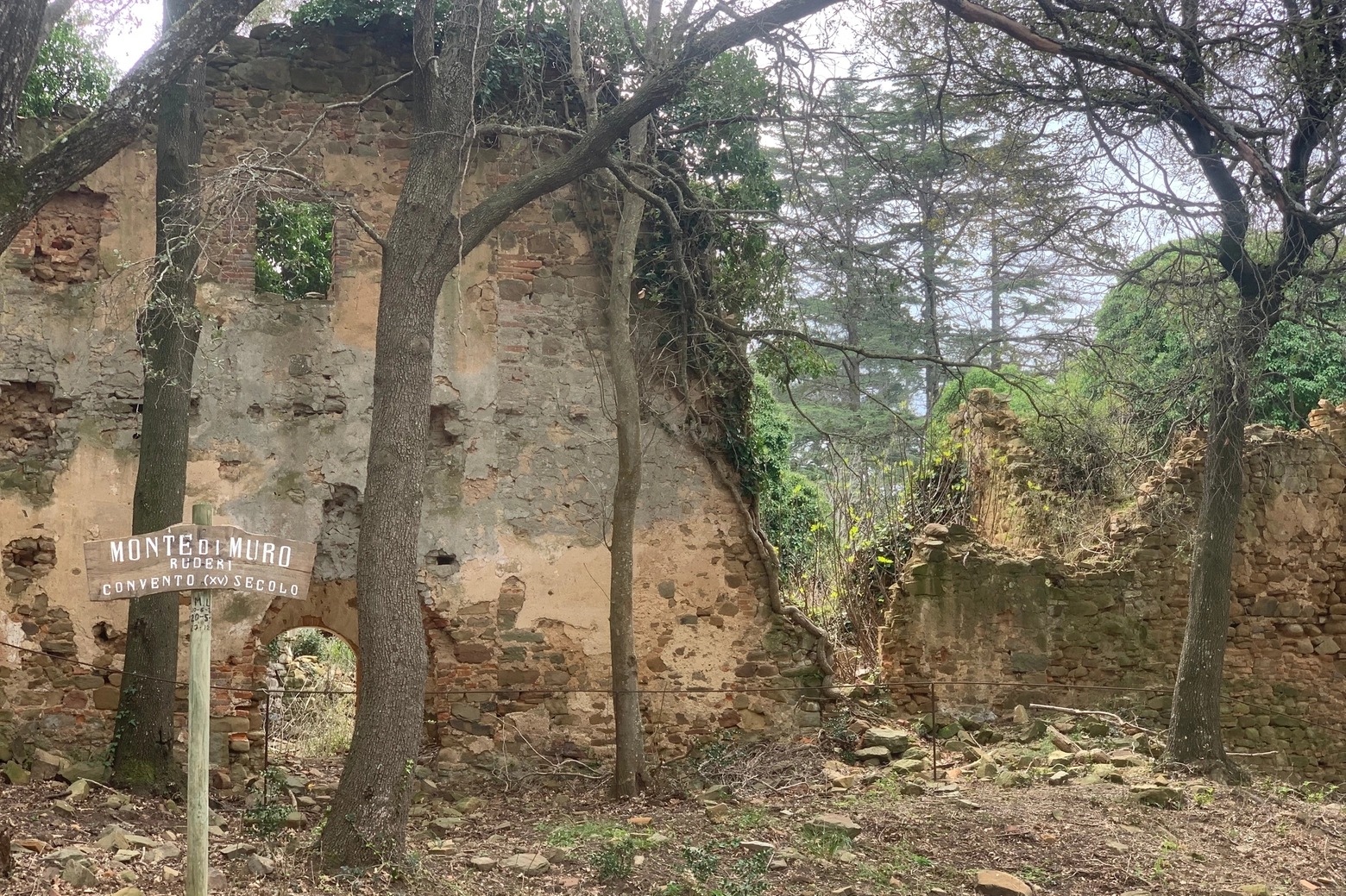 I ruderi secolari del convento di Monte di Muro