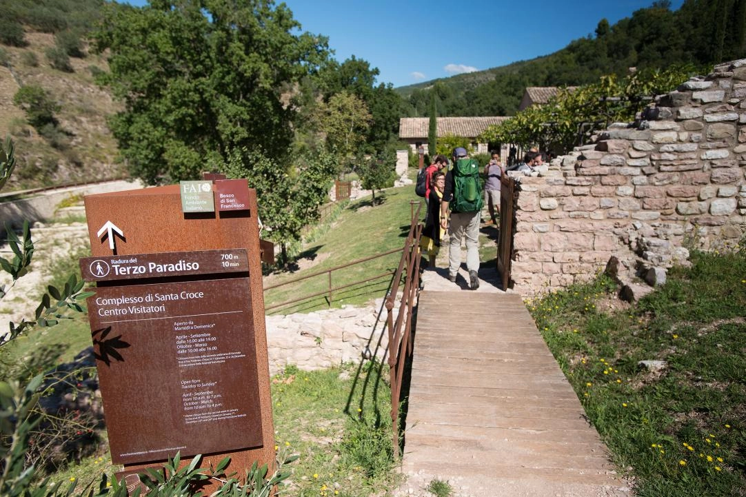 Il sentiero che conduce da Assisi al Bosco di San Francesco