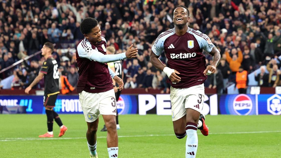 Champions: Aston Villa Bologna 2 0