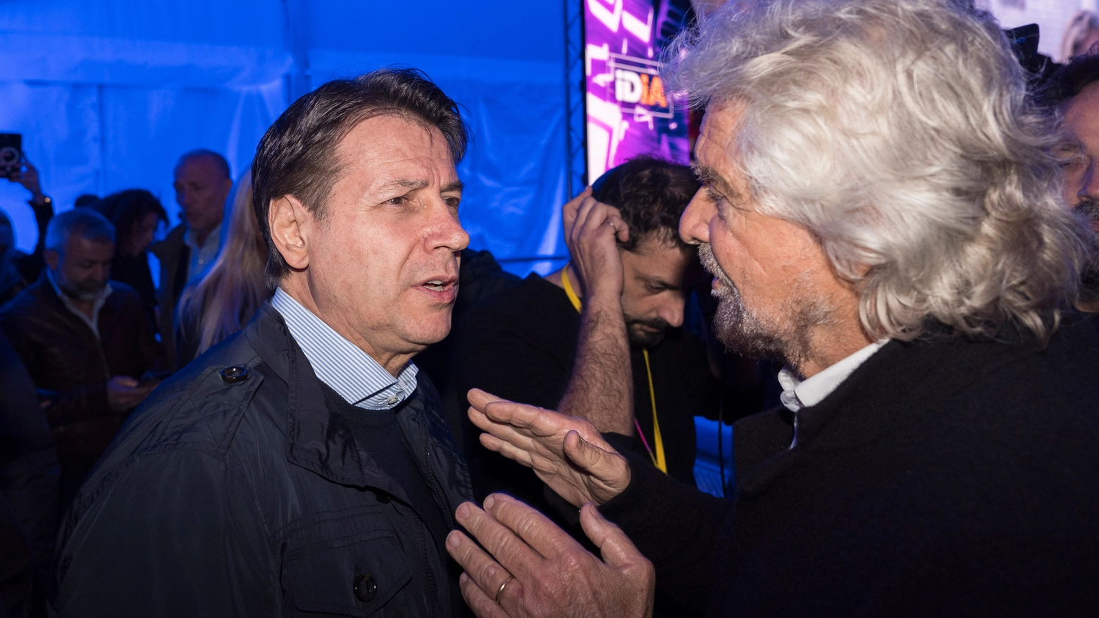 Giuseppe Conte e Beppe Grillo