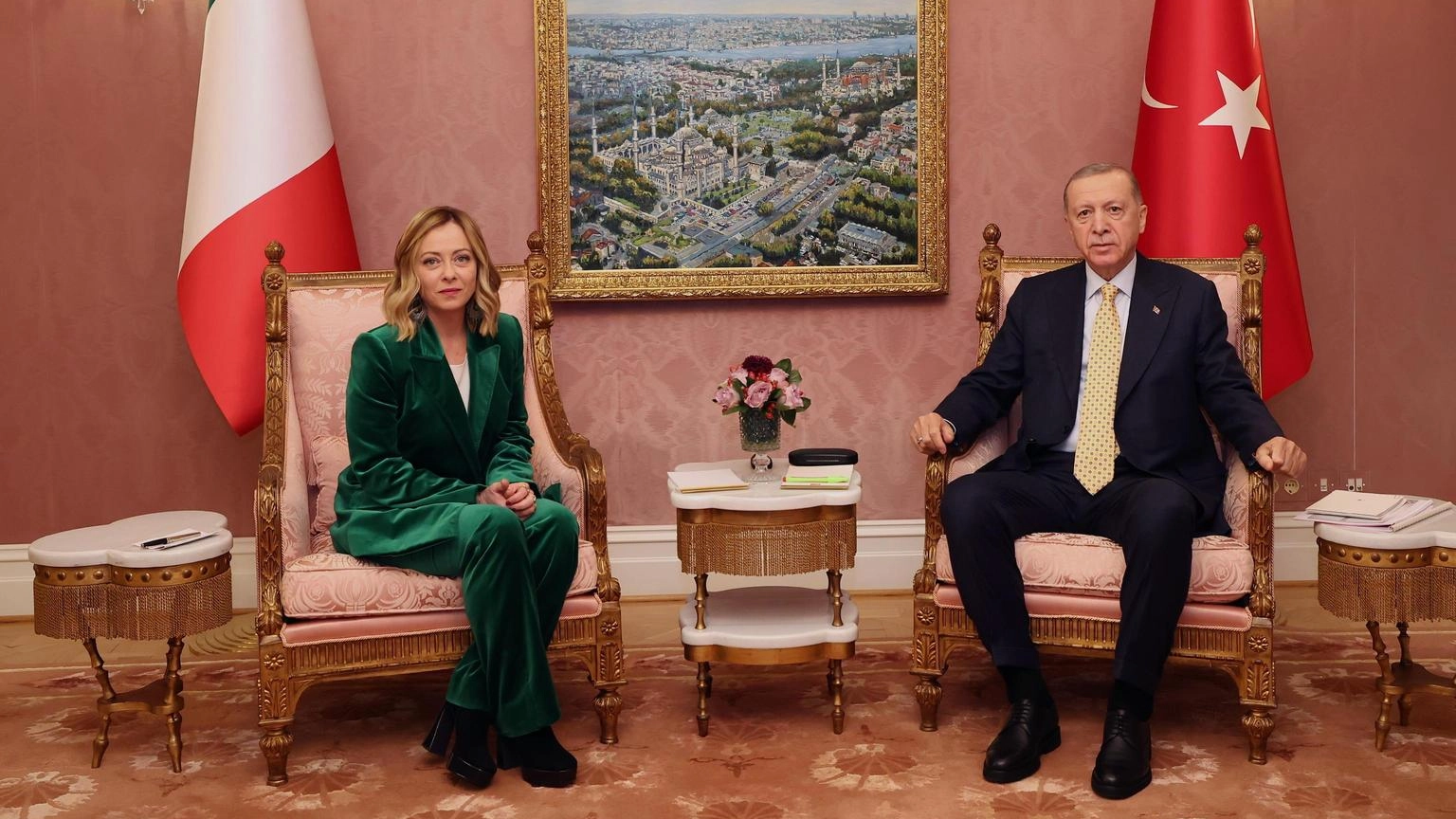 Erdogan a Meloni, Italia riconosca lo Stato Palestinese