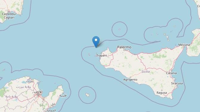 Terremoto oggi al largo di Trapani: scossa di magnitudo 4.1