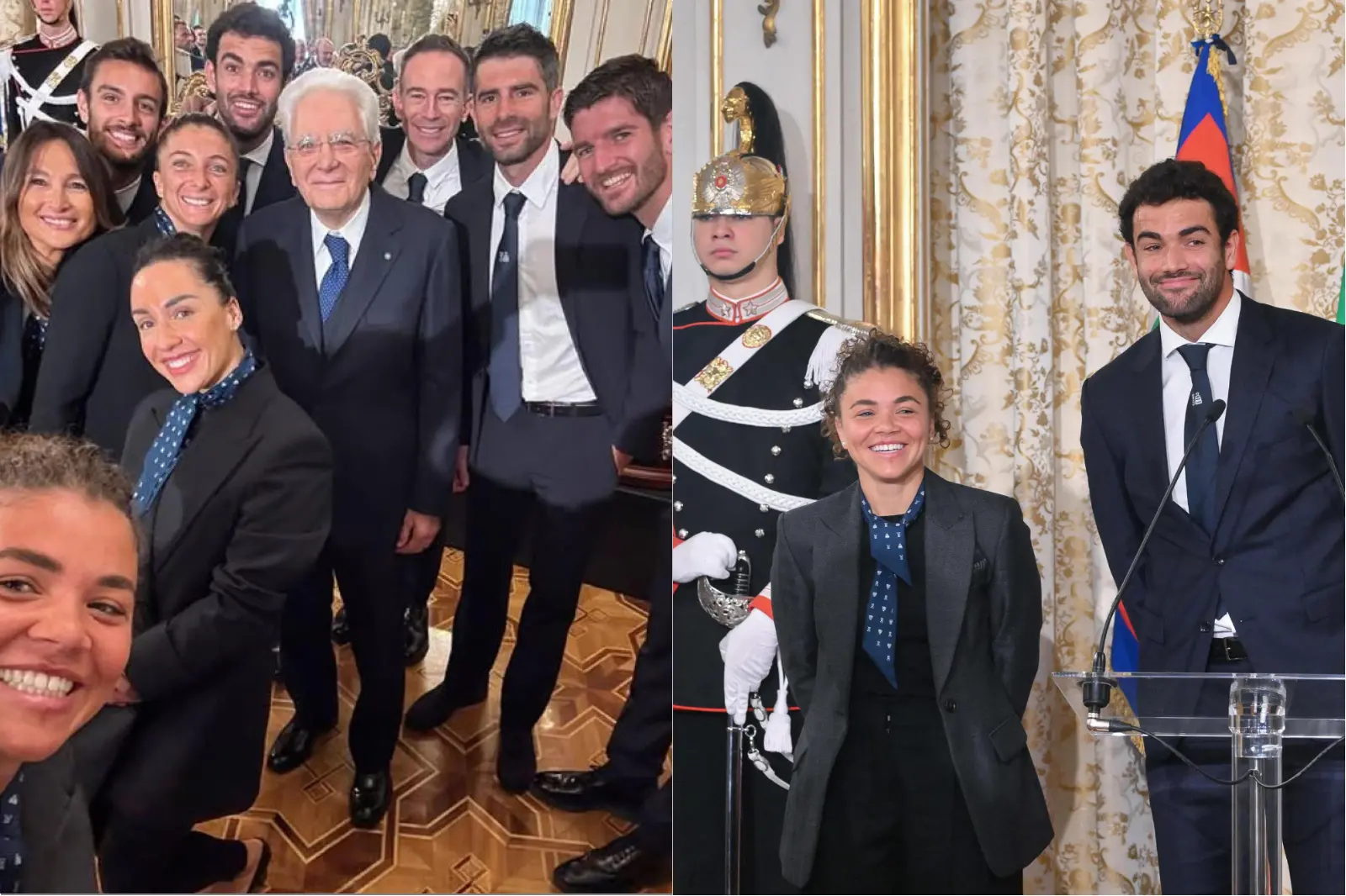 I campioni del tennis da Mattarella, manca solo Sinner. Binaghi: “Nessuno sgarbo, la salute viene prima”