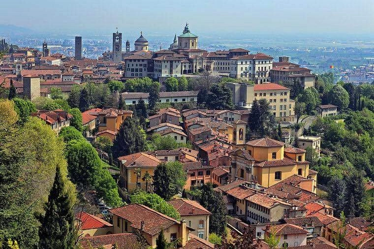 Una veduta di Bergamo Alta