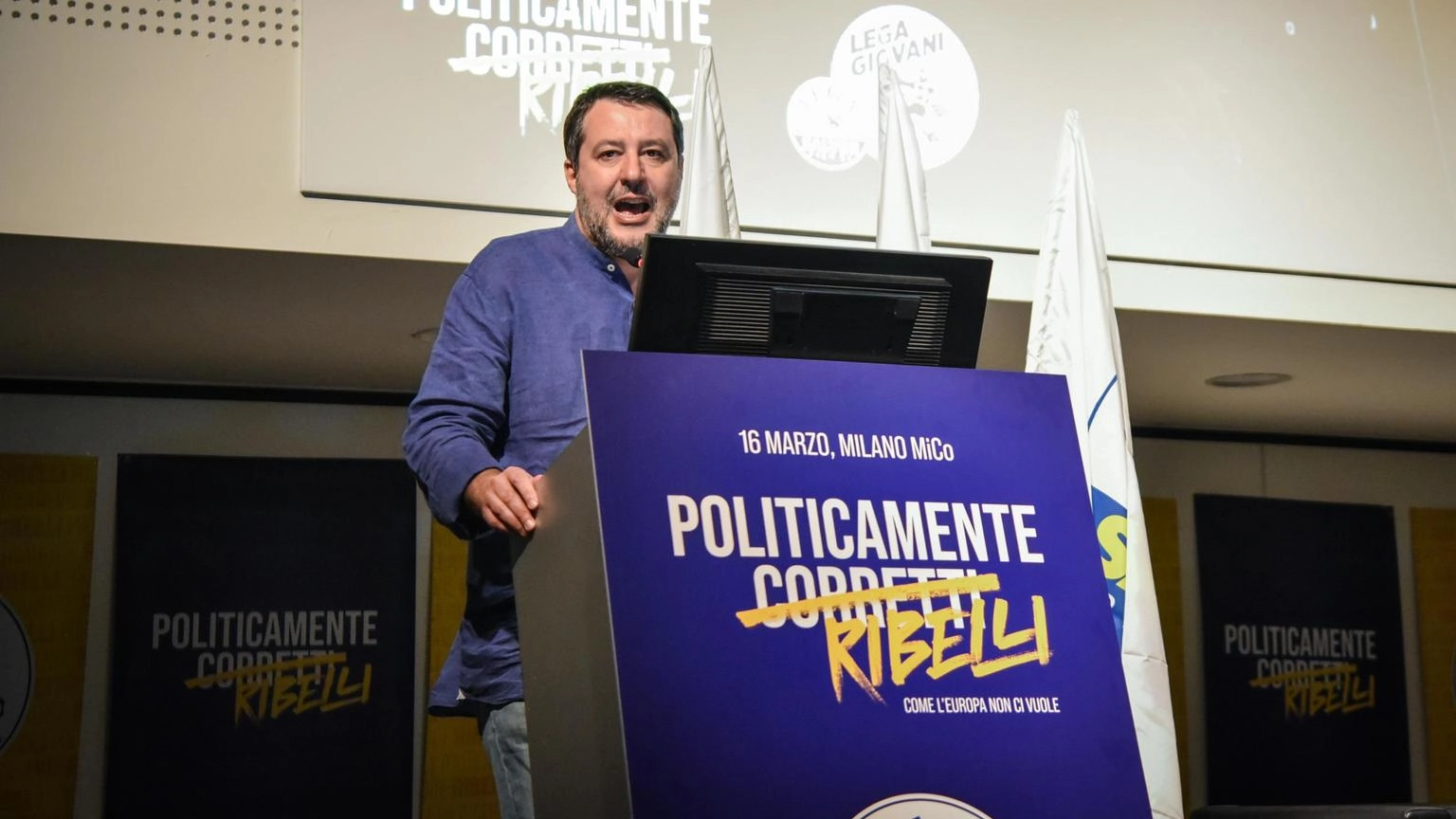 Salvini, con la Lega puntiamo alla doppia cifra e a superare M5S