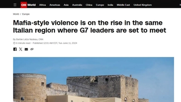 La Cnn stronca il G7 in Puglia: “Vertice nella regione dove cresce violenza mafiosa”