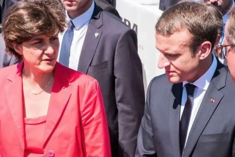 Sylvie Goulars ed Emmanuel Macron