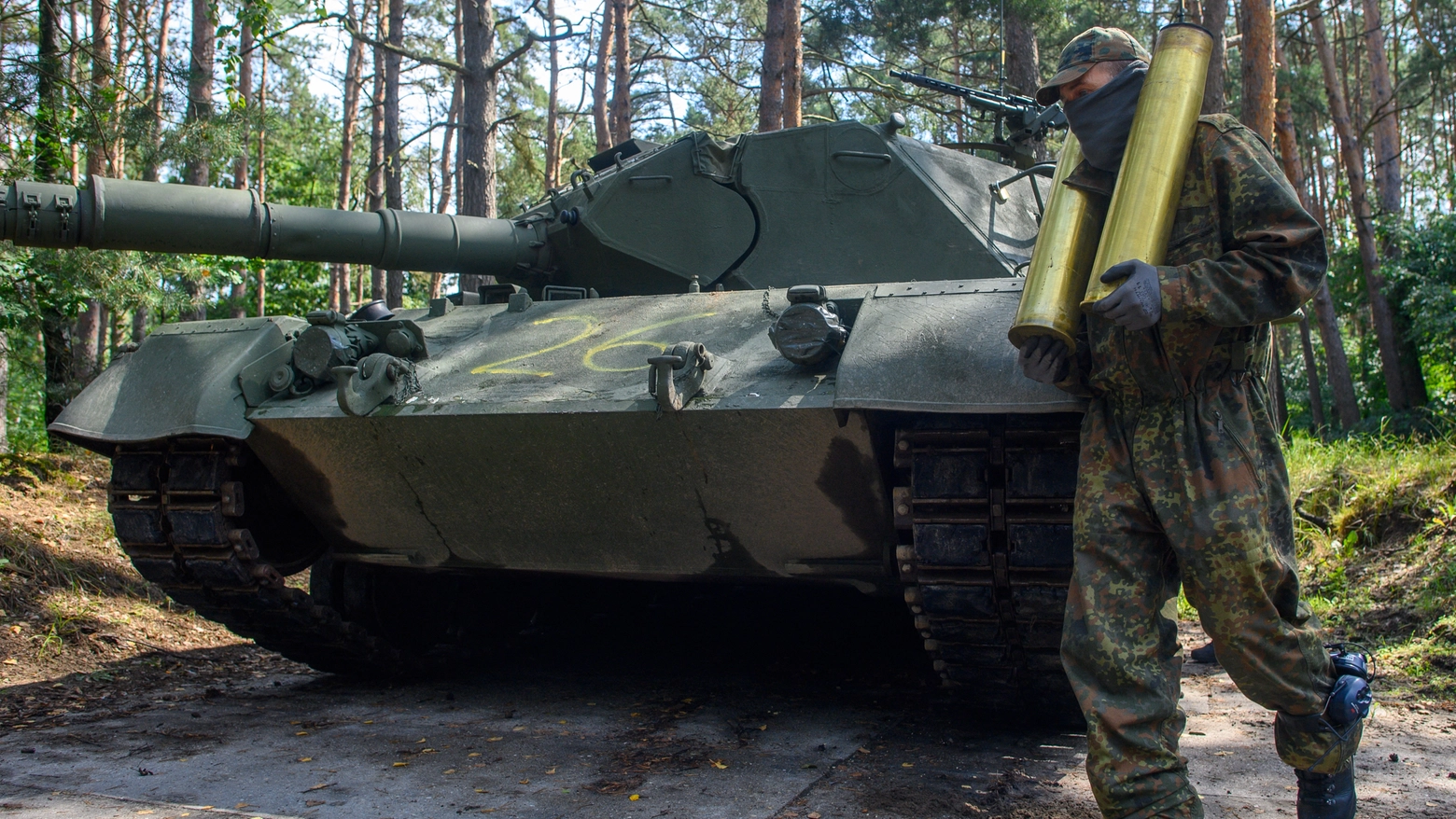 Un Leopard 1 dell'esercito ucraino