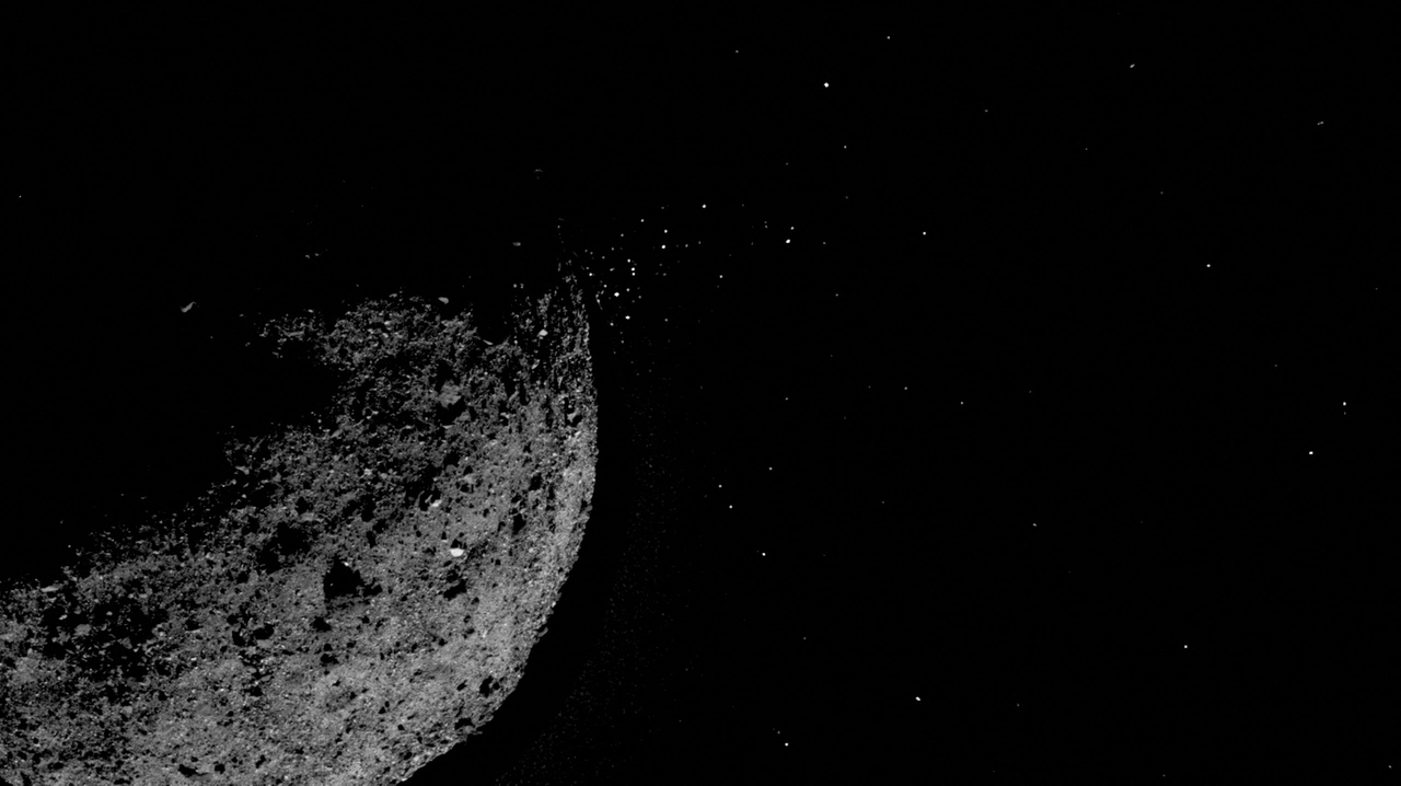 Un'immagine della Nasa dell'asteroide Bennu (Afp)