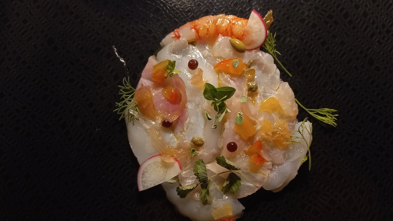 Ceviche a Hostaria La Cave a Casteggio