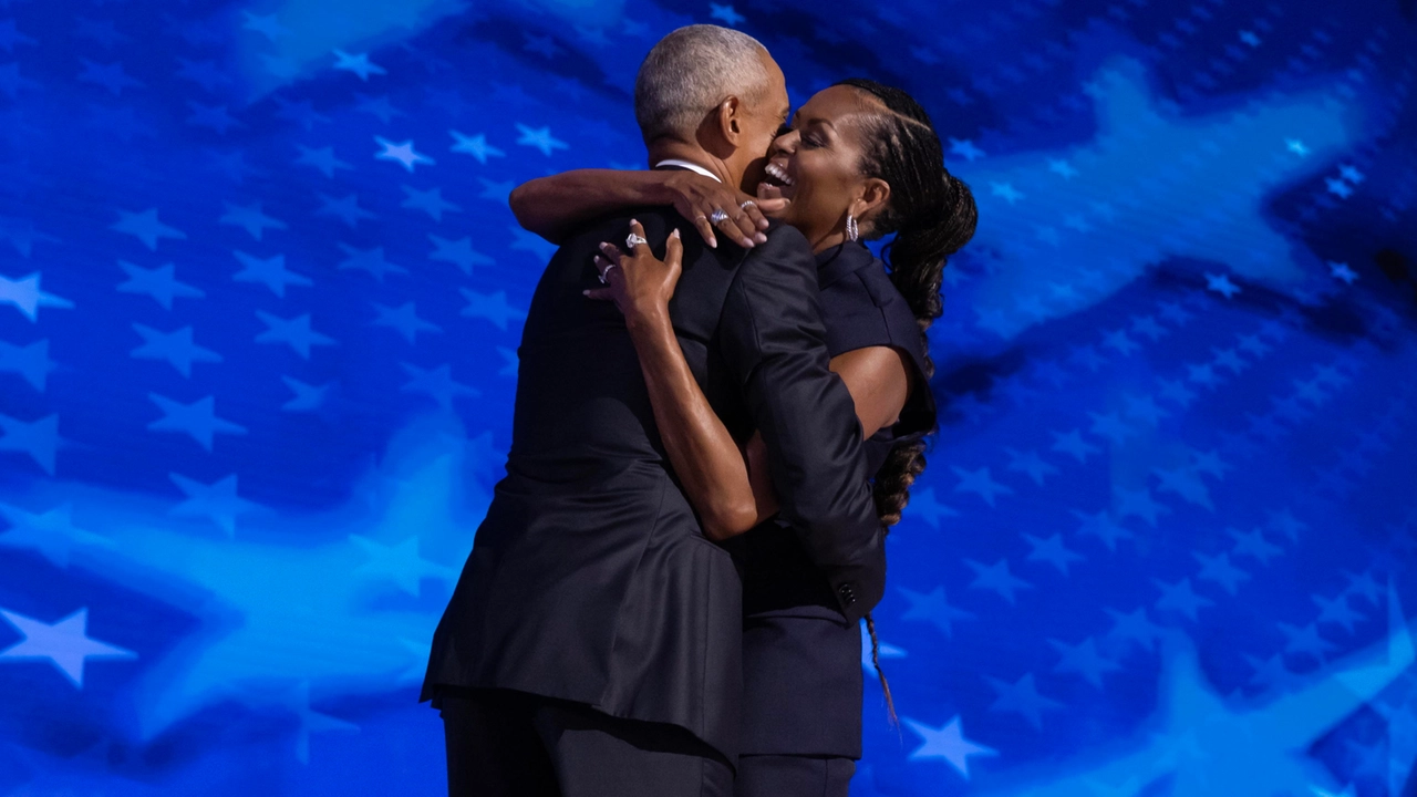 Michelle e Barack Obama (Epa/Ansa)