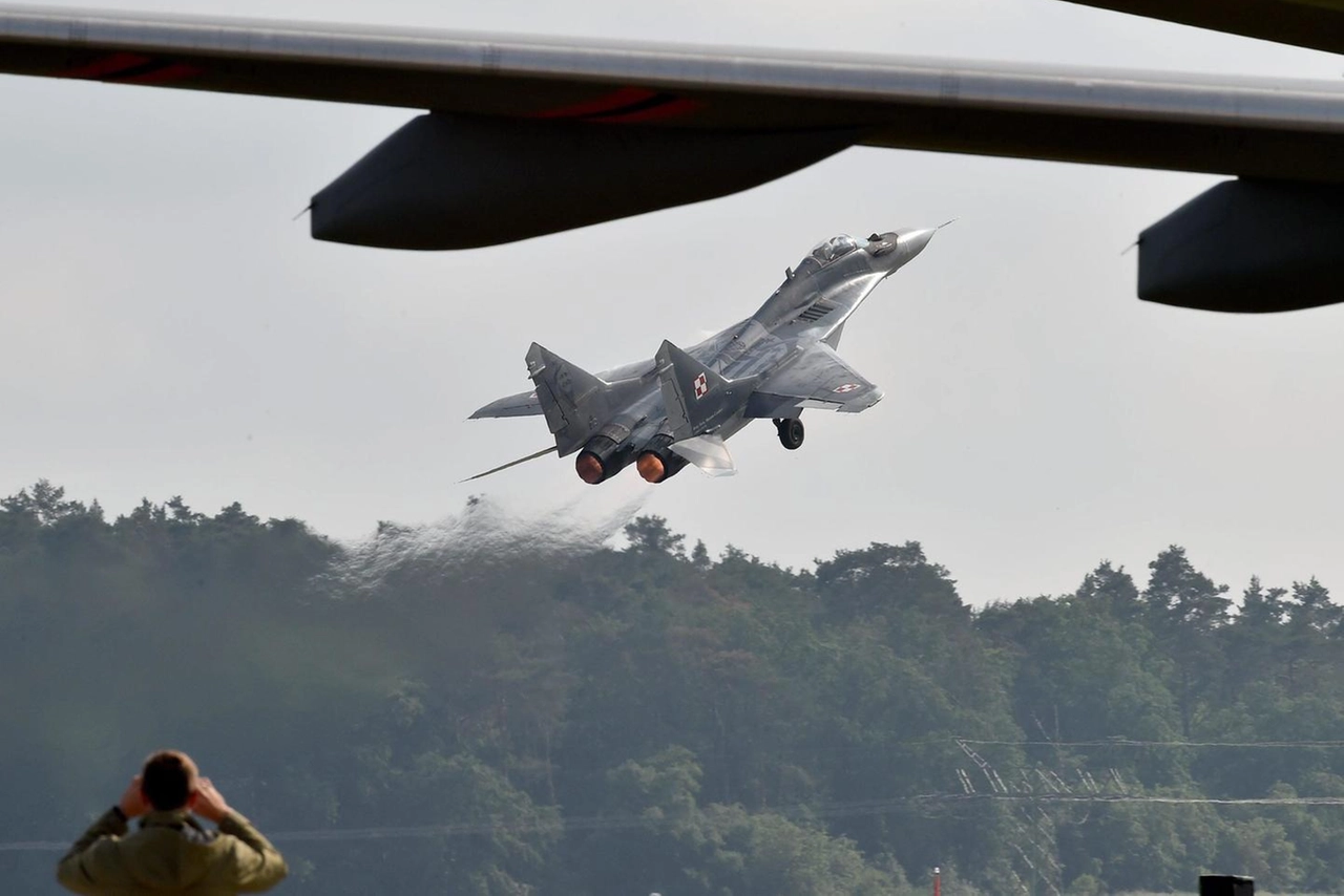 Un Mig-29 polacco alla base Nato di Ramstein