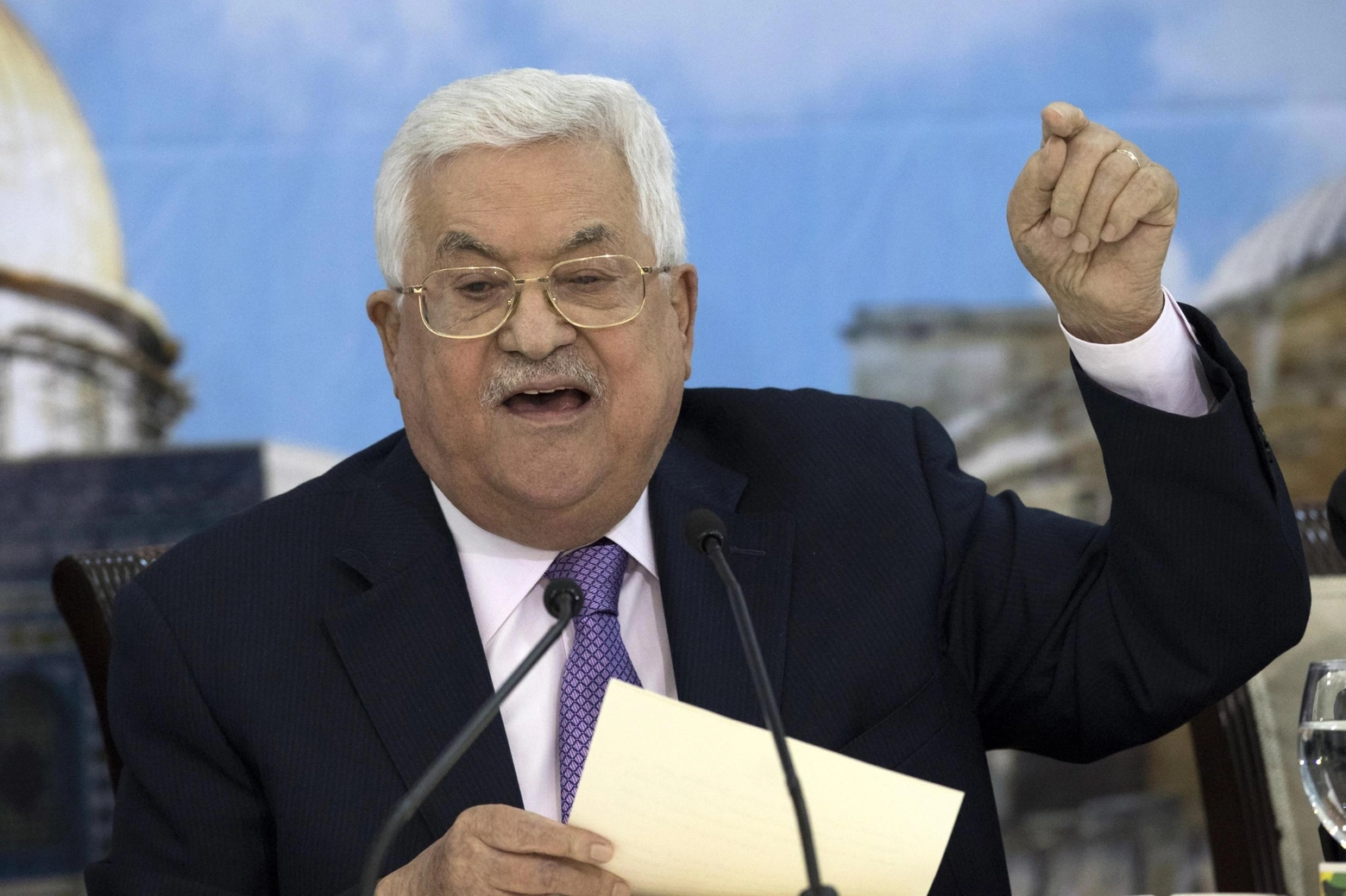 Il presidente dell'Anp Mahmoud Abbas 'Abu Mazen'