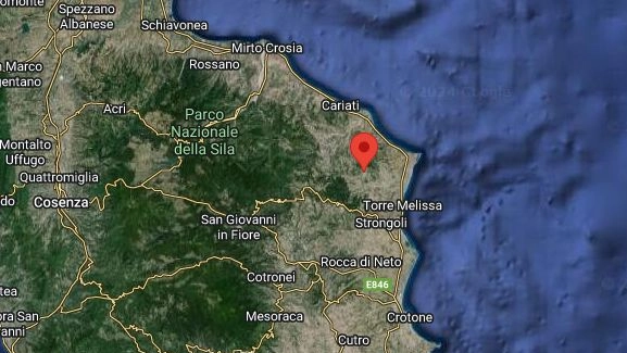 Scossa di terremoto vicino a Cirò, Calabria