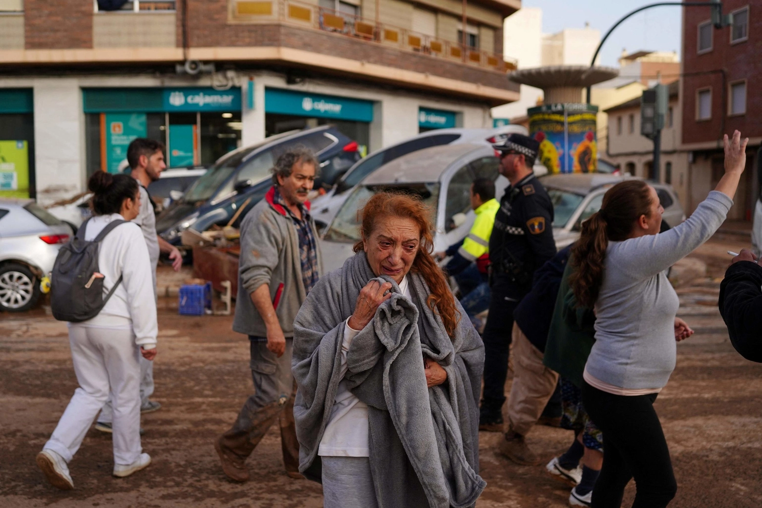 Sopravvissuti all'alluvione a Valencia