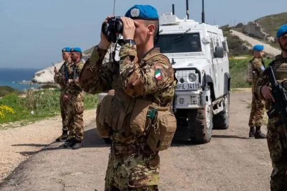 militari del contingente italiano della missione Unifil, dislocati nel sud del Libano