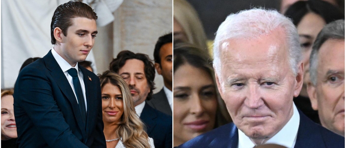 La stretta di mano di Barron Trump che cancella il sorriso a Biden. Ecco cosa gli ha detto